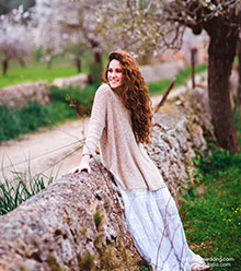 All photos preview - Anabel in the almond garden